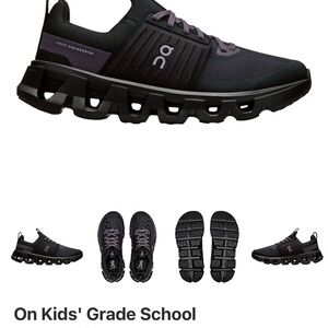 On Running Kids' Sneakers in Black and Gray